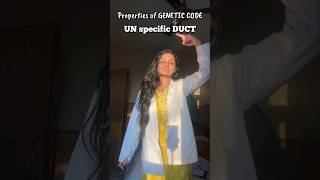 Properties of GENETIC CODE #molecularbasisofinheritance #mnemonic #neetaspirant