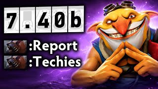 I Might Be Reported by My Teammate Because of This!! 🛑| Techies 7.40b Patch