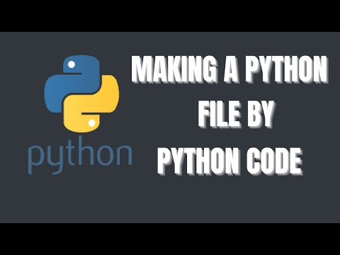 Making a Python file by python code!!!