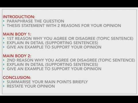 OPINION ESSAY TEMPLATE.. Task 2
