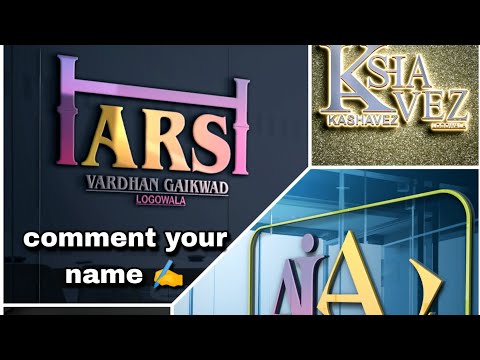 Free 3d logo designing 🎉🎉 Comment your name ✍️✍️#logodesigner #logomaker #ytshorts #logo #ytshorts