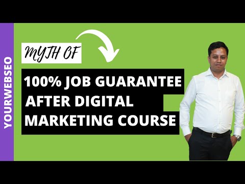 Reality of 100% Jobs Guarantee after Digital Marketing Course