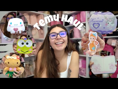 TEMU HAUL 🎀 Sanrio stationary, desk supplies, journals, pens stickers + more! 💖