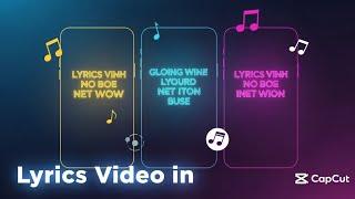 Song Lyrics Video Editing Using CapCut | Easy Tutorial