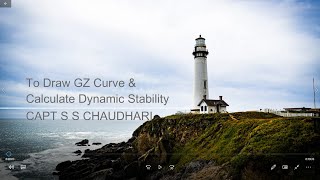 Ship Stability Video 20 - To Draw GZ Curve and Calculate Dynamical Stability