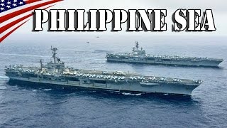 US Navy Two Aircraft Carrier in Philippine Sea - Deterring by China - 米海軍が空母2隻をフィリピン沖に同時展開・中国を牽制