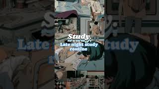 Late night study routine for night owls 🏫 #study #instagram #trending #aesthetic #ideas