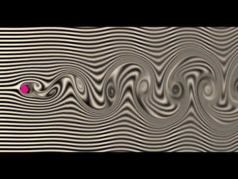 Vortex Shedding Fluid Simulation