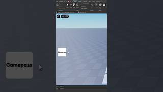 How to make gamepass button in roblox studio #robloxstudiotutorial #robloxstudio