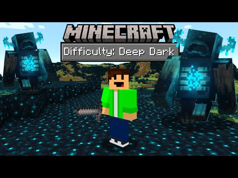 Can You Beat Minecraft In A Deep Dark Only World?