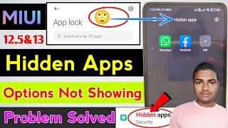 redmi hidden apps option not showing | how to hide apps in miui 13 | app hide kaise kare redmi phone