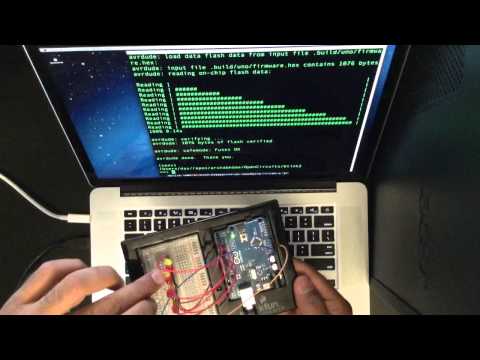 Tutorial 005 - Arduino : HowTo program the Arduino board to have 8 blinking LEDs on pins 2 thru 9