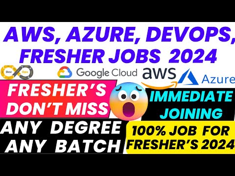 DevOps Jobs | AWS Fresher Jobs | Cloud Fresher Jobs | Azure Fresher Jobs | AWS DevOps JOBS |#devops