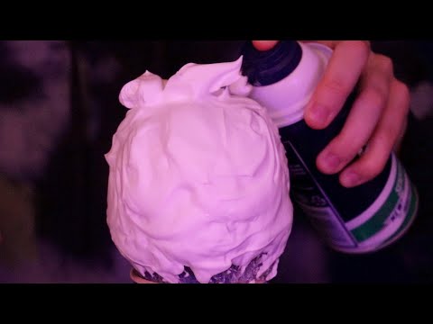 ASMR Shaving the Microphone, Foam Sounds