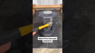 Durability test with 60lb Rock Weight! Now available on Amazon! #garagegym #concreteweights #diy