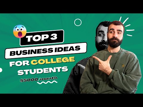 Easy business ideas for college students in 2023. $5000 a month