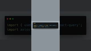 Optimize React Apps with React Query #React