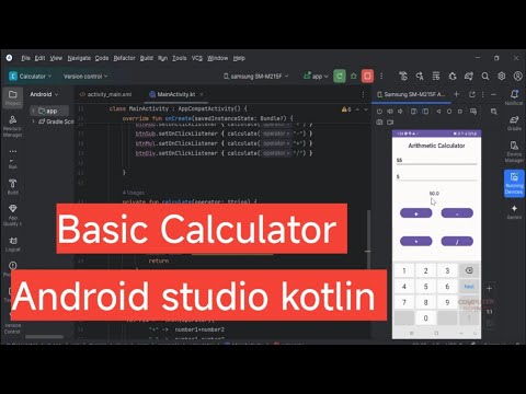 How to Create a Simple Calculator App in Android Studio (Kotlin) | 4 Button UI Tutorial