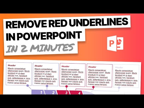 Turn off Autocorrect & Remove Red Underlines in PowerPoint in 2 Minutes