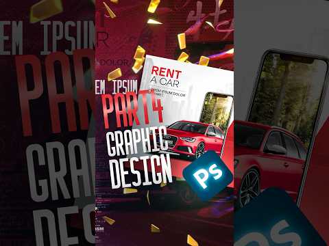 How to design a Car social media post | Photoshop Tutorial #graphicdesign #photoshop #shorts
