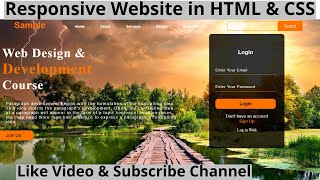 How To Create Website using HTML & CSS | How to Make Website using HTML & CSS | Website Tutorial