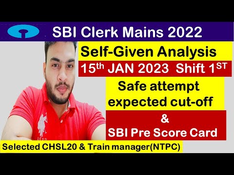 SBI Clerk Mains 2022 || My Attempts || & SBI Clerk Pre-Score Card || Mukul Sharma