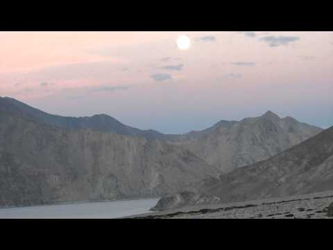 Full Moon Rise Over Pangong, Mann, Ladakh 2014