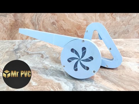 How to make a powerful air blower using PVC pipe