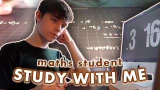 STUDY WITH ME ... MATHS student! Problem sheets, lecture videos & coffee ;)