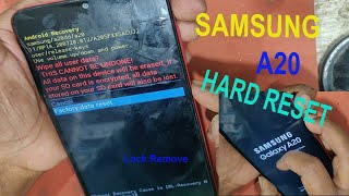 Samsung A20 hard Reset // Haw to Samsung A20 Lock Remove