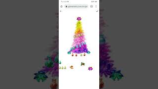 Improve your intuitive creativity with Christmas tree decoration browser game #2  | Gamemymy #Shorts