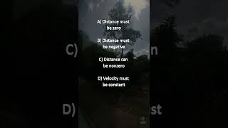 Physics MCQ #3: Distance vs Displacement (Trick-ish) 😈📏 #shorts