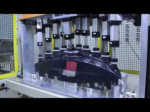 Fascia Emblem Snap Press Assembly, Tooling Tech Group