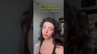 LARPing as a 10x engineer for fun #womenintech #programmerhumor #coder #coderlife 