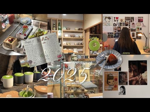 hello 2025 🗒️ how i journal, new matcha spot & trying to be productive