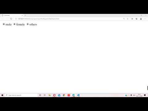 HTML Tutorial in Hindi [Part 28] - HTML Forms Radio Buttons | radio tag