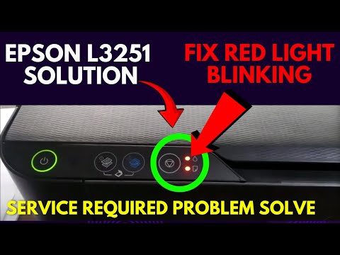 Epson L3251 resetter free download without password | Epaon L3251 Red Light Blinking Fix 2025