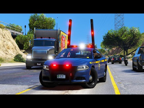 [NON ELS] [FiveM/LSPDFR] 2020 NYSP Dodge Charger w/ Hi-Way Riser | GTA V