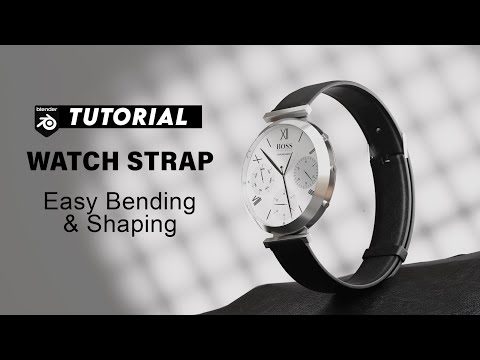 How to Create & Bend Watch Straps in Blender – Step by Step #3dmodeling #tutorial #blender3d