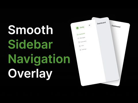 Create a Smooth Sidebar Navigation Overlay