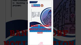 CBOI PGDBF 2025 NOTIFICATION OUT.. #ibps #ibpspo #shorts #centralbankofindia