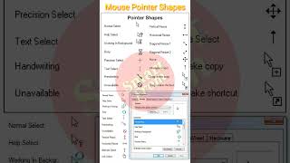 Mouse all pointer shapes #mouse #pointer #maa ke aachal se #mousepointer