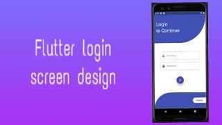 Flutter Login Page UI