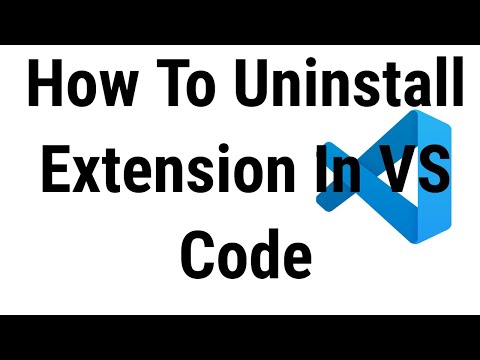 How To Uninstall Extension in VS Code // How To Uninstall Extension in VS Code