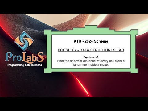 KTU-2024-PCCSL307-Data Structures Lab- Exp 9 - Shortest distance of every cell from a landmine.