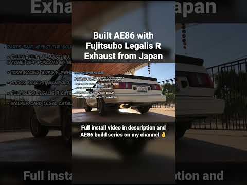 Built AE86 GTS 4AGE 16V with Fujitsubo Legalis R Exhaust from Japan