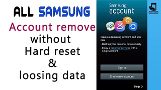 Samsung account remove | samsung cloud reset | Samsung id remove without lossing data 2021