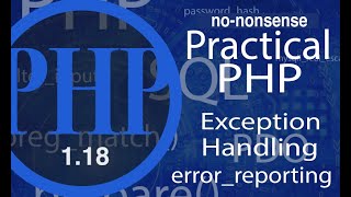 Advance Practical PHP Exception Handling - video #18