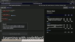 (scrapped) learn2code | freeCodeCamp (New) Responsive Web Design - Building a Balance Sheet: Step 60
