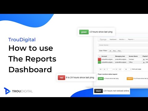 How to use the TrouDigital Reports Dashboard | TrouDigital